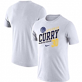 Golden State Warriors Stephen Curry Nike Player Performance T-Shirt White